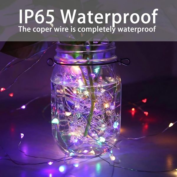 12Pack Fairy Lights Battery Operated 7ft 20 LED Mini String Lights Twinkle Lights Waterproof 3 Modes Firefly Starry Moon Lights for Mason Jars DIY Crafts Christmas Wedding Party Bedroom Decoration - Image 2